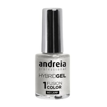 Verniz Hybrid Gel - Fusion Color Andreia Profissional nº 85 Glitter Branco Prateado, 10.5 ml