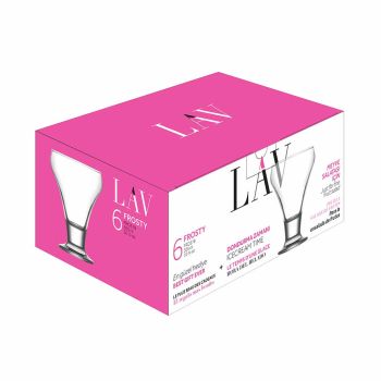 Jogo 6 Taças Sorvete Frosty LAV, 300 ml