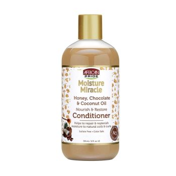 Condicionador de Mel Chocolate e Óleo de Coco African Pride, 354 ml