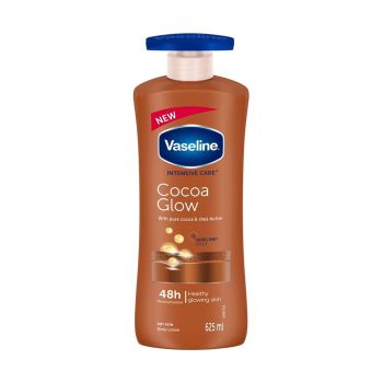 Loção Corporal Intensive Care Cocoa Glow Vaseline com Manteiga de Cacau e Karité, 625ml