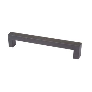 Puxador de Barra Quadrada Preto, 160c